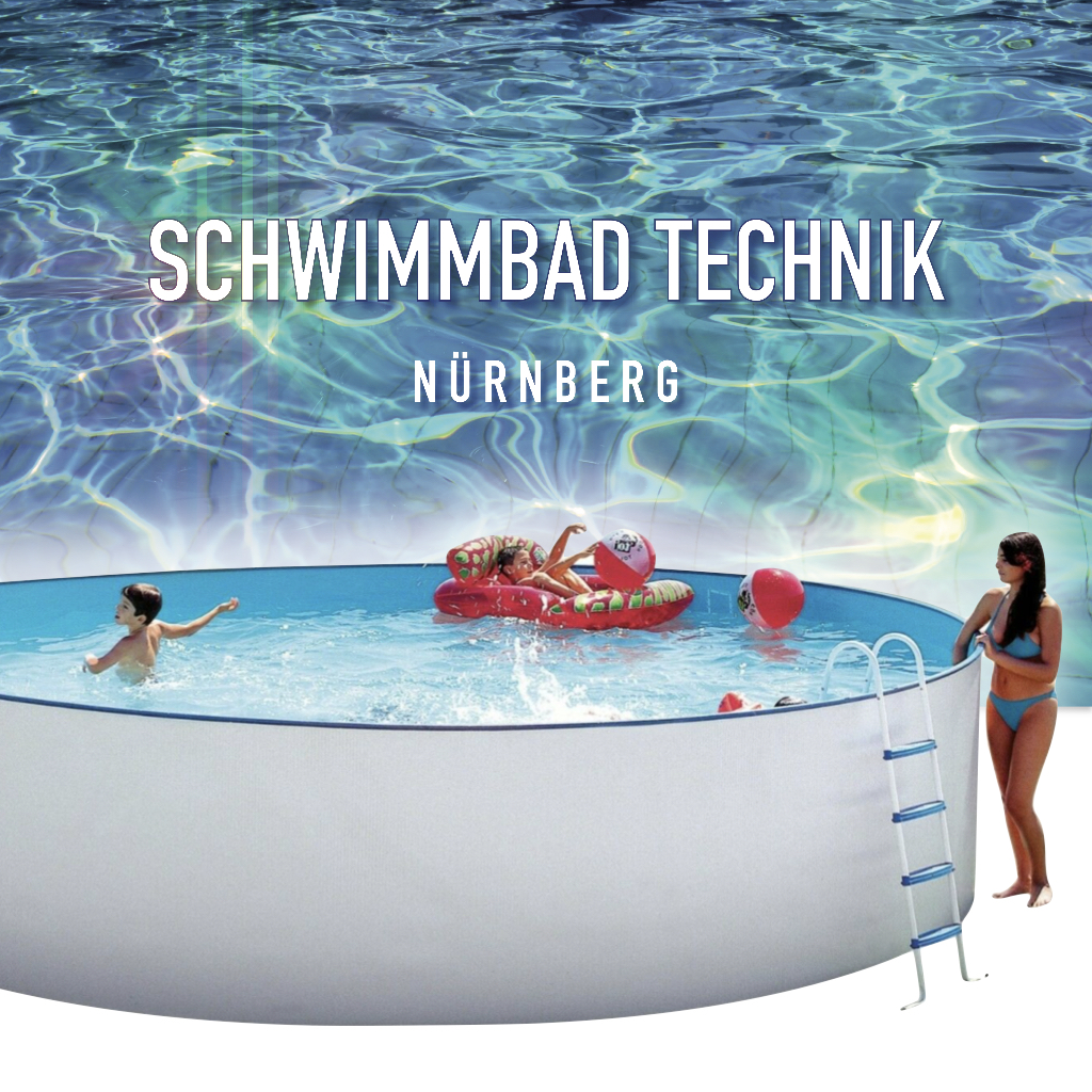 Pool 3,5 x 0,9m + Skimmerset + Düse  Stahlwandbecken Schwimmbecken