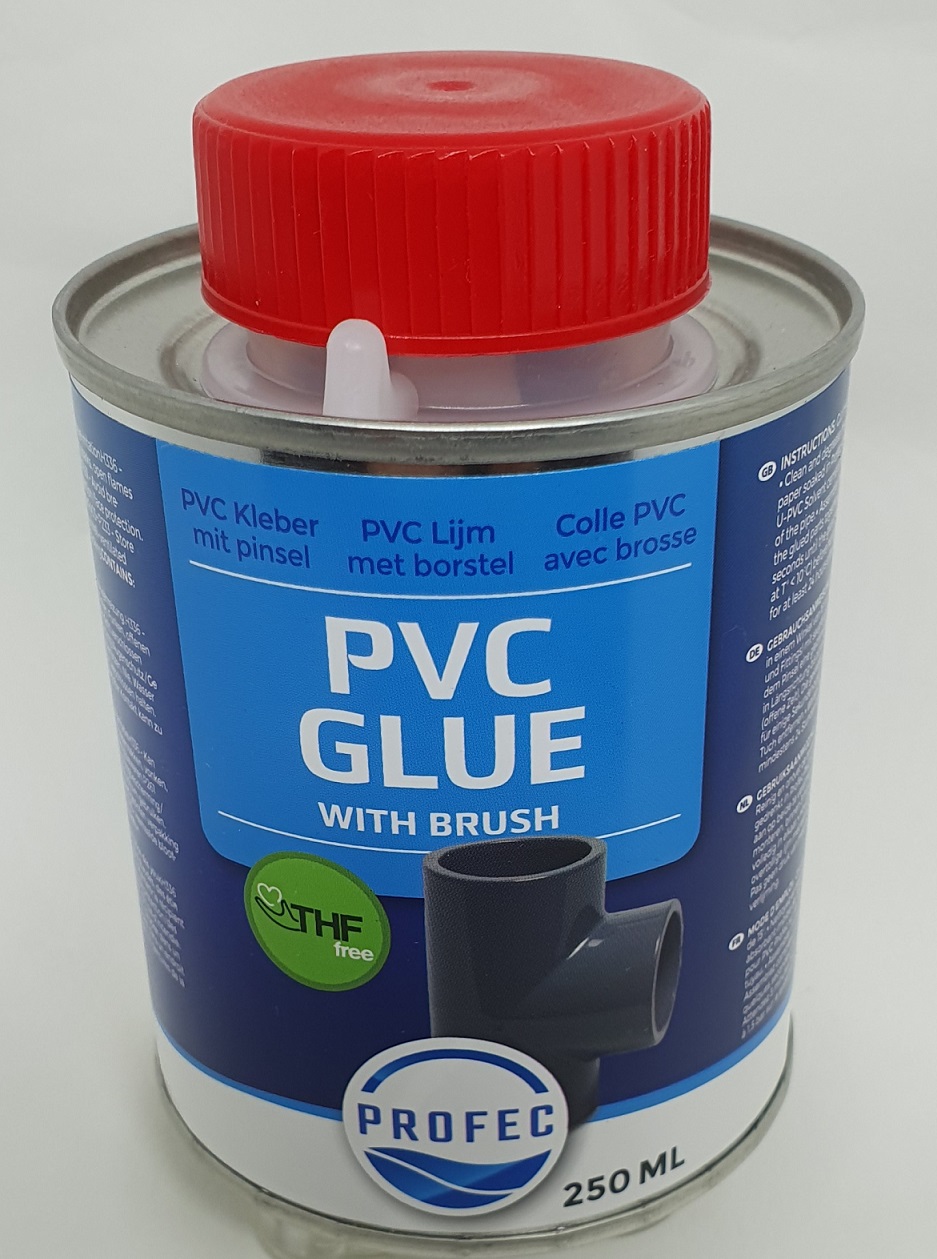 PVC Kleber 250g Dose mit Pinsel Kunststoffkleber Pool Teich Schwimmbad