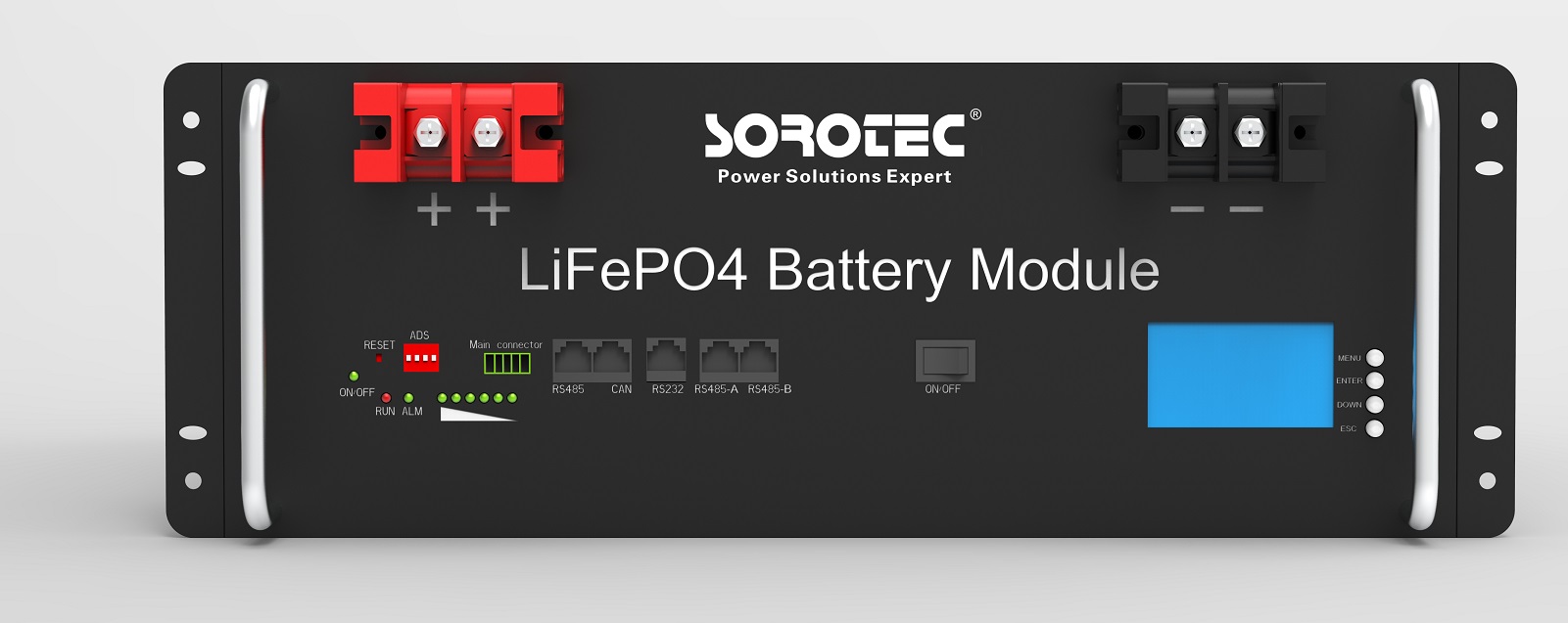 Batteriespeicher 5000W 100AH 51,2V LiFePO4 Batterie Rack Batterie Soratec