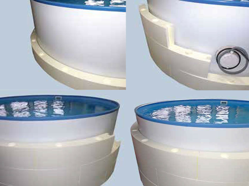 Druckschutz 4,6m 50cm hoch Isolationsschutz Pool Wärmeschutz breiter Handlauf
